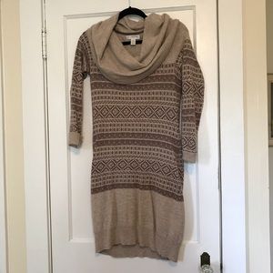Cowl Neck Sweater Dress by Kenar